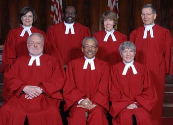 [photo, Court of Appeals Judges, Annapolis, Maryland, 2012]
